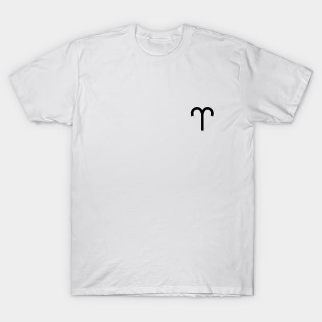 Aries zodiac sign T-Shirt by SeverV